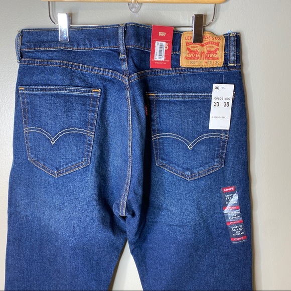LEVIS 505 Stretch Straight Leg Jean 33x30 NWT - Picture 3 of 8